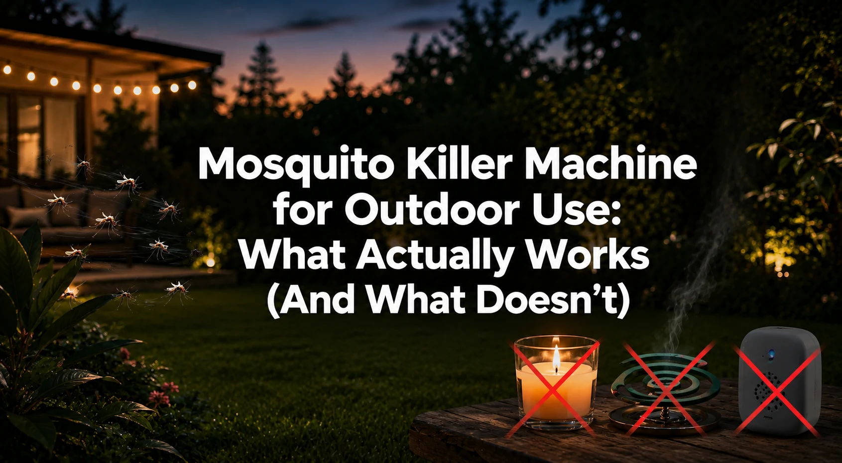 Mosquito Killer Machine for Outdoor Use What Actually Works (And What Doesn't)