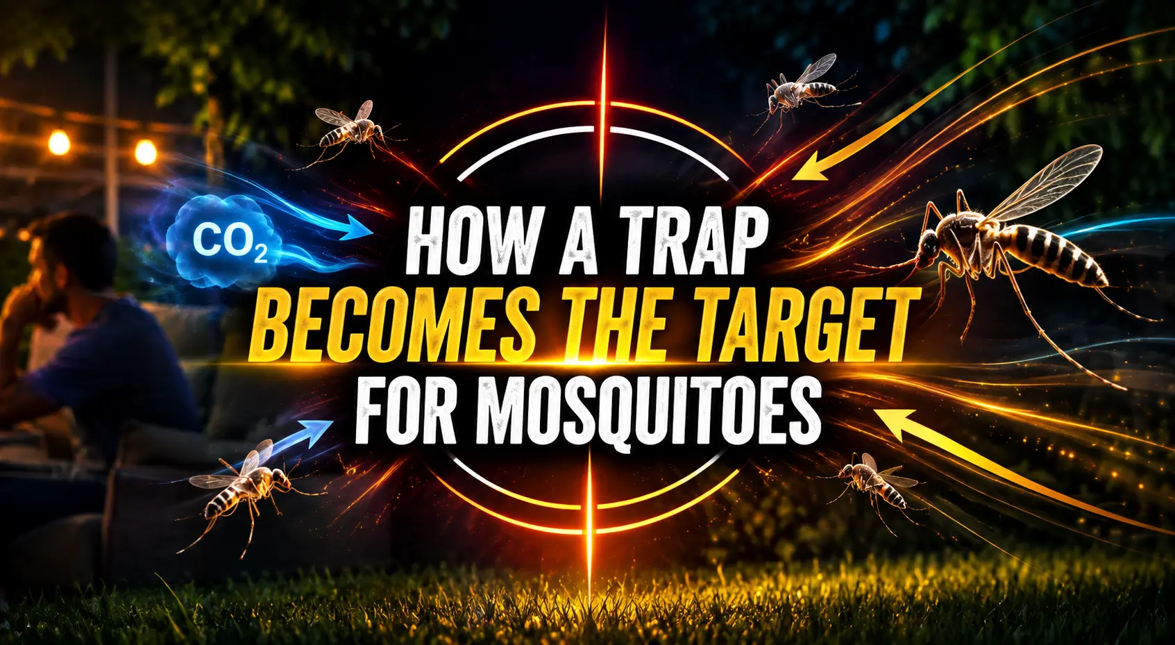 How a Trap Becomes the Target for Mosquitoes