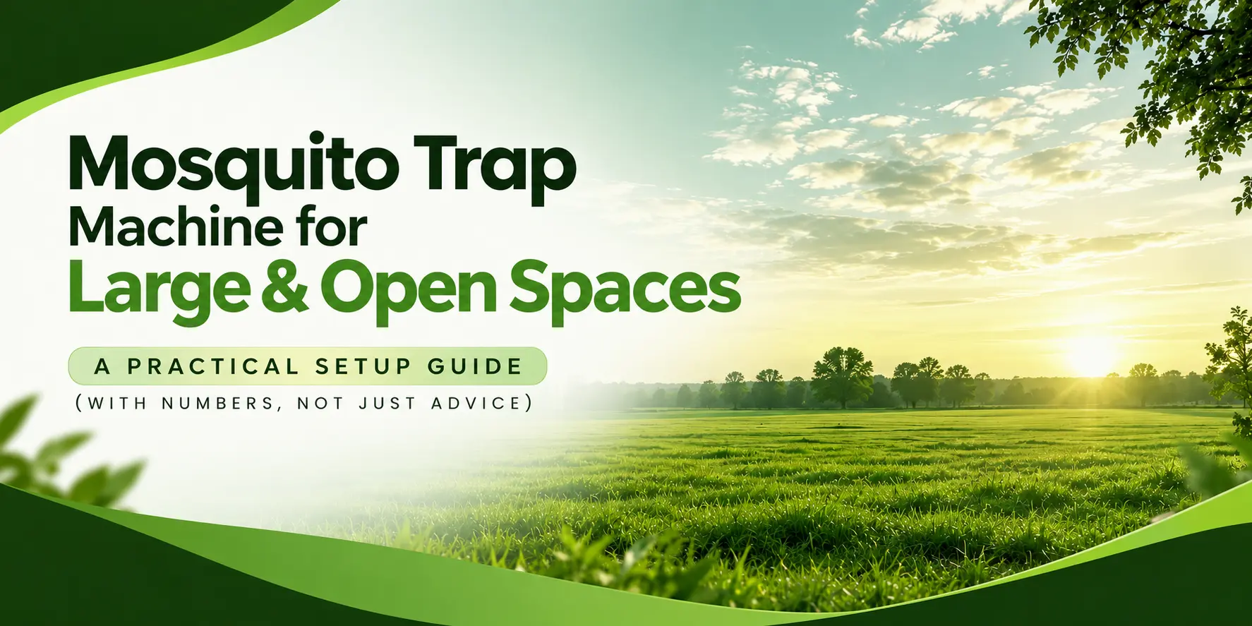 Mosquito Trap Machine for Large & Open Spaces