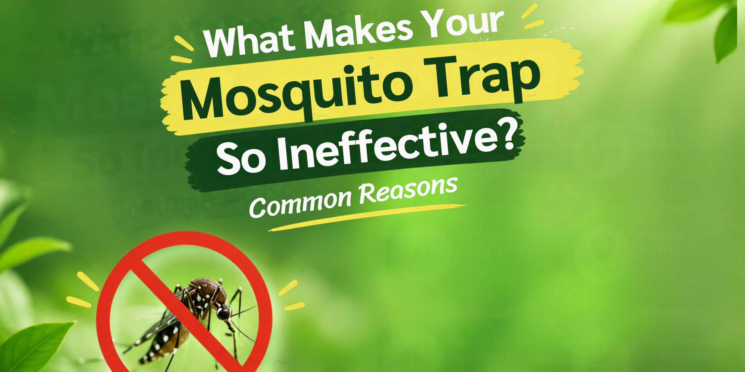 What Makes Your Mosquito Trap So Ineffective? Common Reasons